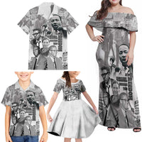 Civil Rights Leaders Family Matching Off Shoulder Maxi Dress and Hawaiian Shirt Freedom Is Equal Housing Too