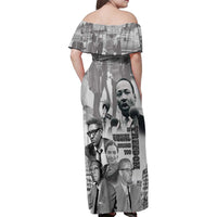 Civil Rights Leaders Family Matching Off Shoulder Maxi Dress and Hawaiian Shirt Freedom Is Equal Housing Too