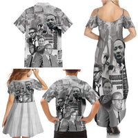 Civil Rights Leaders Family Matching Summer Maxi Dress and Hawaiian Shirt Freedom Is Equal Housing Too