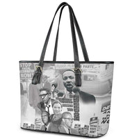 Civil Rights Leaders Leather Tote Bag Freedom Is Equal Housing Too