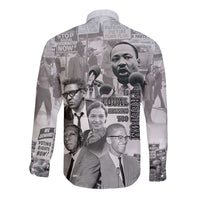 Civil Rights Leaders Long Sleeve Button Shirt Freedom Is Equal Housing Too