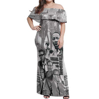 Civil Rights Leaders Off Shoulder Maxi Dress Freedom Is Equal Housing Too