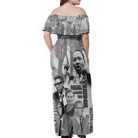 Civil Rights Leaders Off Shoulder Maxi Dress Freedom Is Equal Housing Too