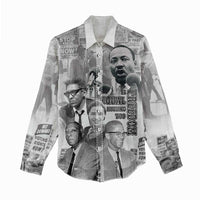 Civil Rights Leaders Women Casual Shirt Freedom Is Equal Housing Too