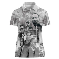 Civil Rights Leaders Women Polo Shirt Freedom Is Equal Housing Too