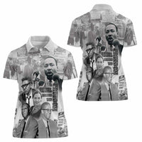 Civil Rights Leaders Women Polo Shirt Freedom Is Equal Housing Too