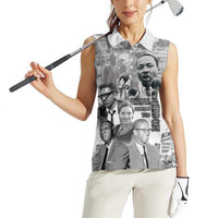 Civil Rights Leaders Women Sleeveless Polo Shirt Freedom Is Equal Housing Too