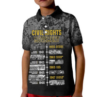 Black History Month Kid Polo Shirt Civil Rights Movement