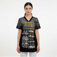 Black History Month Scrub Top Civil Rights Movement - Wonder Print Shop