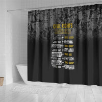 Black History Month Shower Curtain Civil Rights Movement