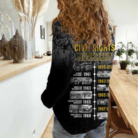 Black History Month Women Casual Shirt Civil Rights Movement