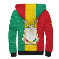 Personalised Guinea Sherpa Hoodie Coat Of Arms Flag Style