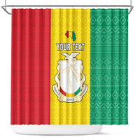 Personalised Guinea Shower Curtain Coat Of Arms Flag Style