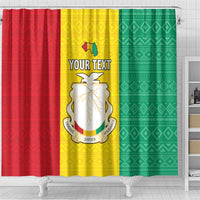 Personalised Guinea Shower Curtain Coat Of Arms Flag Style