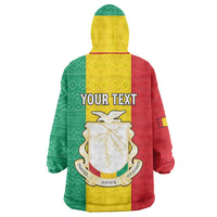 Personalised Guinea Wearable Blanket Hoodie Coat Of Arms Flag Style
