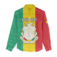 Personalised Guinea Women Casual Shirt Coat Of Arms Flag Style