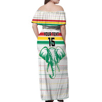 Custom Guinea Football Off Shoulder Maxi Dress Go Champions