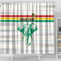 Custom Guinea Football Shower Curtain Go Champions