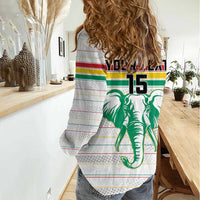 Custom Guinea Football Women Casual Shirt Go Champions