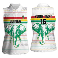 Custom Guinea Football Women Sleeveless Polo Shirt Go Champions
