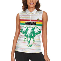 Custom Guinea Football Women Sleeveless Polo Shirt Go Champions