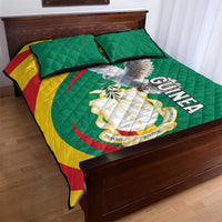 Guinea-Conakry Quilt Bed Set Coat Of Arms With Pigeon