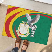 Guinea-Conakry Rubber Doormat Coat Of Arms With Pigeon