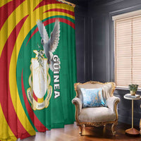 Guinea-Conakry Window Curtain Coat Of Arms With Pigeon