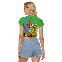 Eritrea Independence Day Raglan Cropped T Shirt 24th May