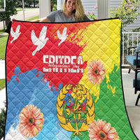Personalised Eritrea Independence Day Quilt Grunge Style