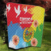 Personalised Eritrea Independence Day Quilt Grunge Style