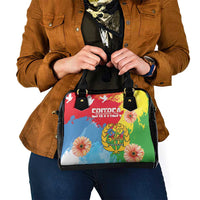 Personalised Eritrea Independence Day Shoulder Handbag Grunge Style