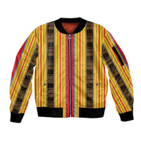 Eritrea Traditional Saho Sleeve Zip Bomber Jacket Mix Tilet Pattern
