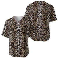 African Leopard Skin Pattern Baseball Jersey