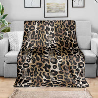 African Leopard Skin Pattern Blanket