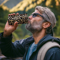 African Leopard Skin Pattern 4 in 1 Can Cooler Tumbler