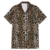 African Leopard Skin Pattern Family Matching Mermaid Dress and Hawaiian Shirt