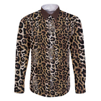 African Leopard Skin Pattern Family Matching Puletasi and Hawaiian Shirt