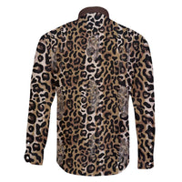 African Leopard Skin Pattern Family Matching Short Sleeve Bodycon Dress and Hawaiian Shirt