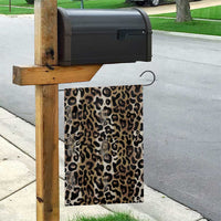 African Leopard Skin Pattern Garden Flag