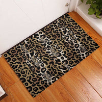 African Leopard Skin Pattern Rubber Doormat