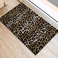 African Leopard Skin Pattern Rubber Doormat