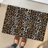 African Leopard Skin Pattern Rubber Doormat