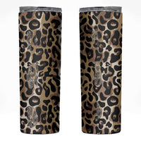 African Leopard Skin Pattern Skinny Tumbler