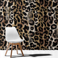 African Leopard Skin Pattern Window Curtain