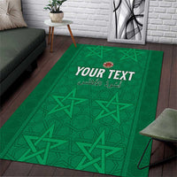 Custom Morocco Football Area Rug Sir Sir Sir