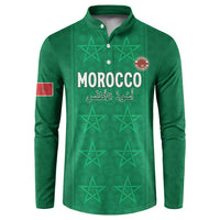 Custom Morocco Football Button Sweatshirt Sir Sir Sir