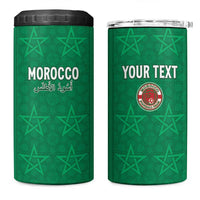 Custom Morocco Football 4 in 1 Can Cooler Tumbler Sir Sir Sir