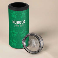 Custom Morocco Football 4 in 1 Can Cooler Tumbler Sir Sir Sir