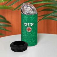 Custom Morocco Football 4 in 1 Can Cooler Tumbler Sir Sir Sir